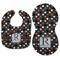 Gray Dots Baby Bib & Burp Set - Approval (new bib & burp)