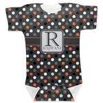 Gray Dots Baby Bodysuit (Personalized)