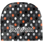 Gray Dots Baby Hat (Beanie) (Personalized)