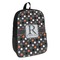 Gray Dots Backpack - angled view
