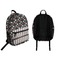 Gray Dots Backpack front and back - Apvl