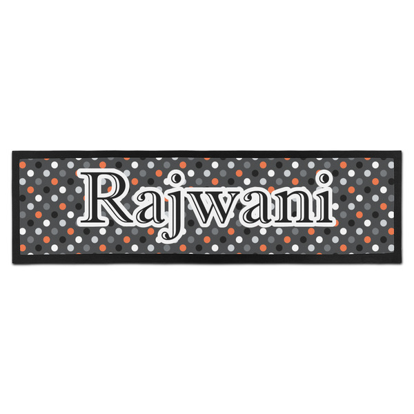 Custom Gray Dots Bar Mat (Personalized)