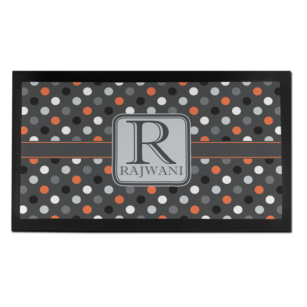 Gray Dots Bar Mat - Small - FRONT