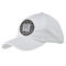 Gray Dots Baseball Cap - White (Personalized)