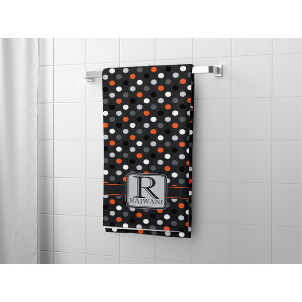 Gray Dots Bath Towel - LIFESTYLE