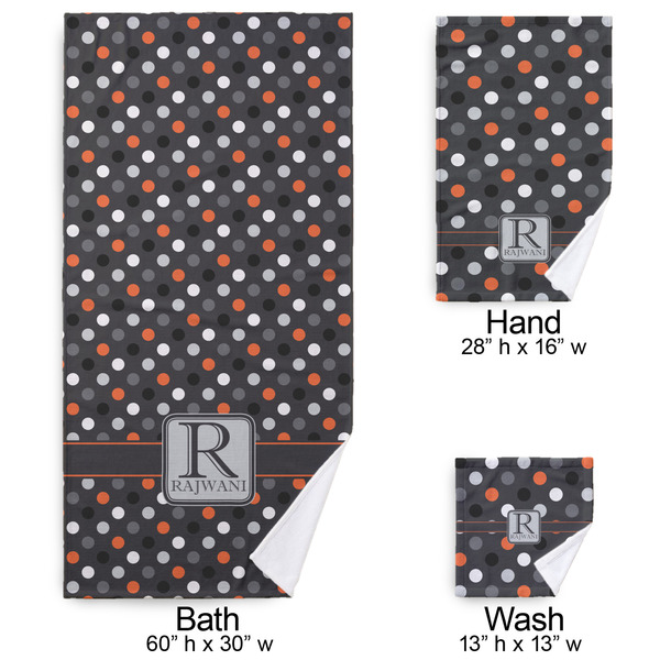 Gray Dots Bath Towel Sets - 3-piece - Approval