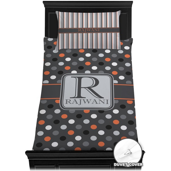 Gray Dots Bedding Set (Twin) - Duvet