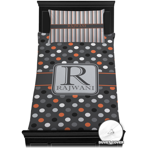 Gray Dots Bedding Set (TwinXL) - Duvet