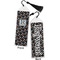 Gray Dots Bookmark with tassel - Front and Back