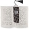 Gray Dots Bookmark with tassel - In book