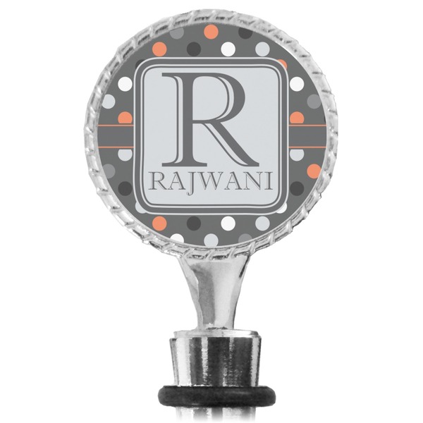 Gray Dots Bottle Stopper Main View