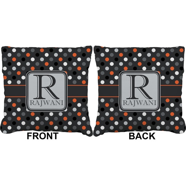 Gray Dots Burlap Pillow Approval