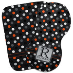 Gray Dots Burp Cloth (Personalized)