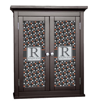 Gray Dots Cabinet Decal - Medium (Personalized)