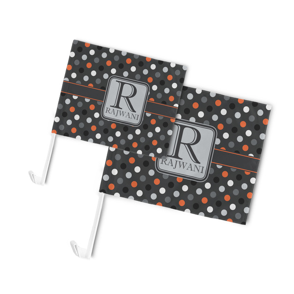 Gray Dots Car Flags - PARENT MAIN (both sizes)