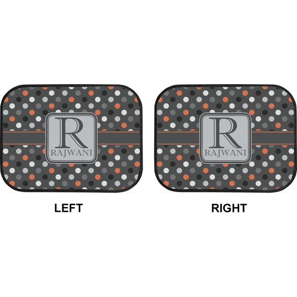 Gray Dots Car Floor Mats (Back Seat) (Approval)