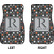 Gray Dots Car Mat Front - Approval