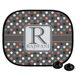Gray Dots Car Side Window Sun Shade (Personalized)