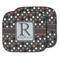 Gray Dots Car Sun Shade - Two Piece (Personalized)