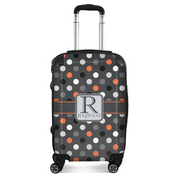Gray Dots Suitcase (Personalized)