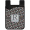 Gray Dots Cell Phone Credit Card Holder