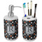 Gray Dots Ceramic Bathroom Accessories