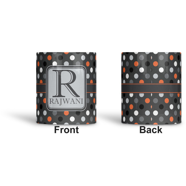 Gray Dots Ceramic Pen Holder - Apvl