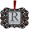 Gray Dots Christmas Ornament (Front View)