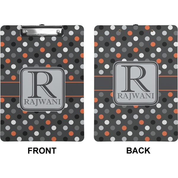 Gray Dots Clipboard (Letter) (Front + Back)