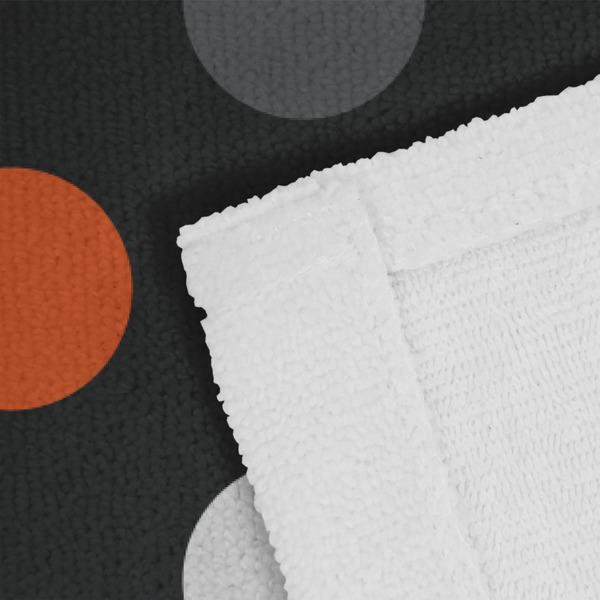 Gray Dots Close up of Fabric