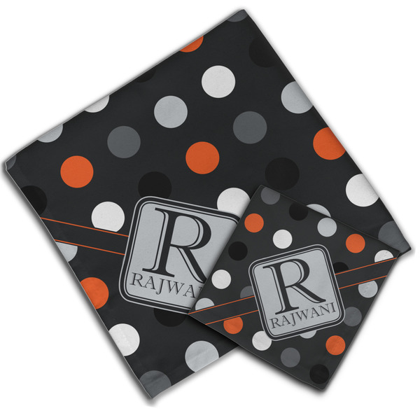 Gray Dots Cloth Napkins - Personalized Lunch & Dinner (PARENT MAIN)