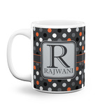 Gray Dots Coffee Mug (Personalized)