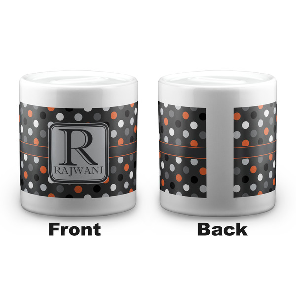 Gray Dots Coin Bank - Apvl