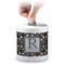 Gray Dots Coin Bank (Personalized)