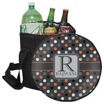 Gray Dots Collapsible Cooler & Seat (Personalized)