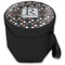 Gray Dots Collapsible Personalized Cooler & Seat (Closed)
