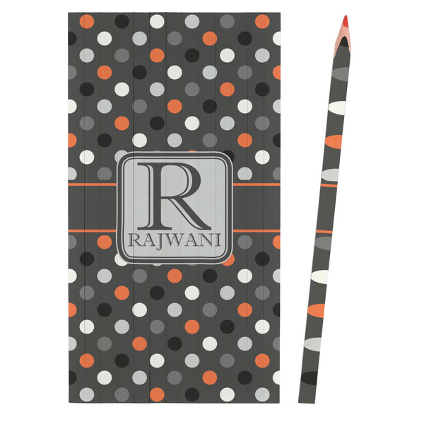 Gray Dots Colored Pencils - Front View