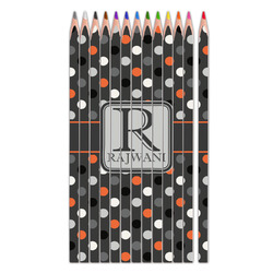 Gray Dots Colored Pencils (Personalized)
