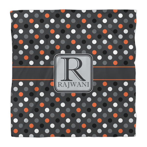 Gray Dots Comforter - Queen - Front