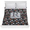 Gray Dots Comforter - Full / Queen (Personalized)