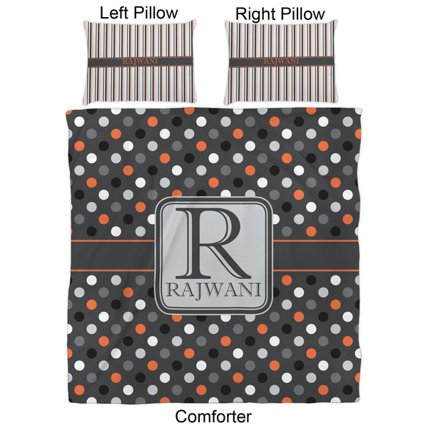 Gray Dots Comforter Set - Queen - Approval