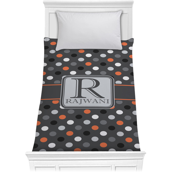Gray Dots Comforter (Twin)