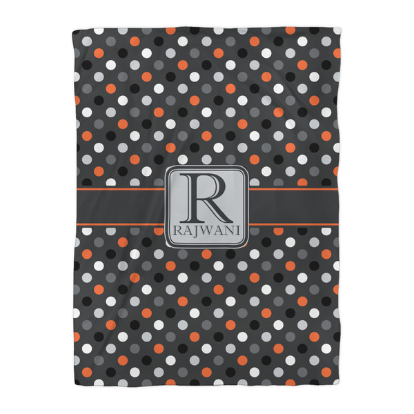 Gray Dots Comforter - Twin XL - Front