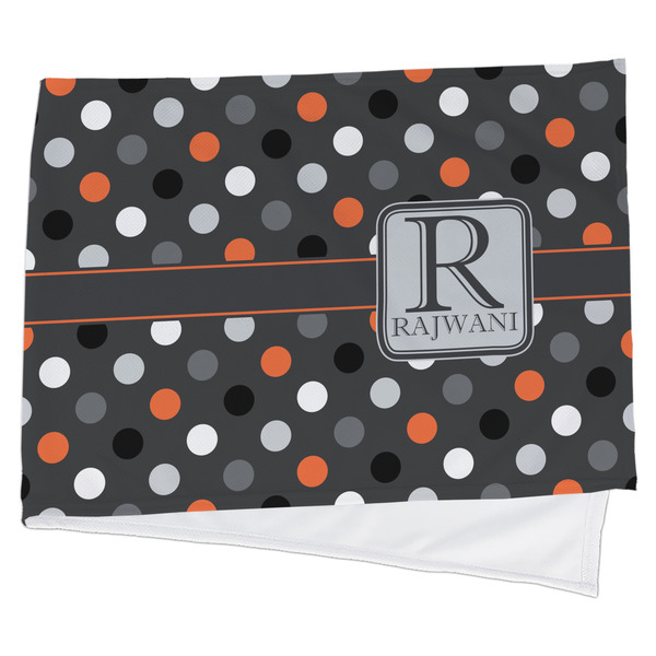 Custom Gray Dots Cooling Towel (Personalized)