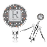 Gray Dots Corkscrew (Personalized)