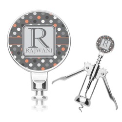 Gray Dots Corkscrew (Personalized)