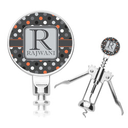 Gray Dots Corkscrew (Personalized)
