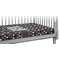 Gray Dots Crib Fitted Sheet (Personalized)