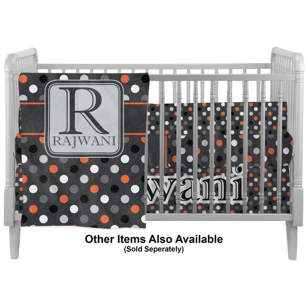 Gray Dots Crib - Profile Sold Seperately