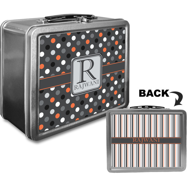 Gray Dots Custom Lunch Box / Tin Approval